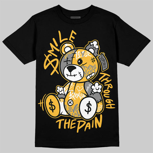 9060 Varsity Gold DopeSkill T-Shirt Smile Through The Pain Graphic