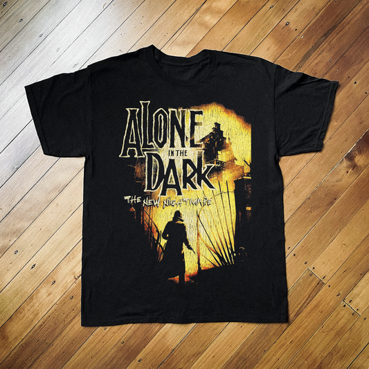 '01 ALONE IN THE DARK THE NEW NIGHTMARE PS1 BLACK T-SHIRT