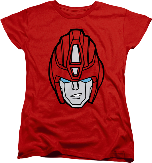 Womens Hot Rod Head Shot Transformers Shirt