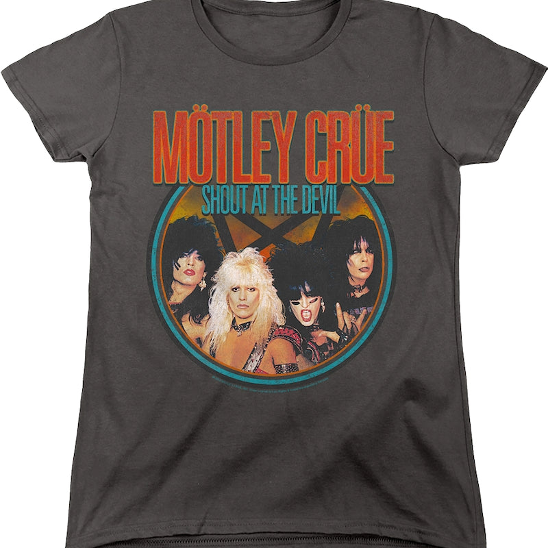 Womens Shout At The Devil Group Photo Motley Crue Shirt