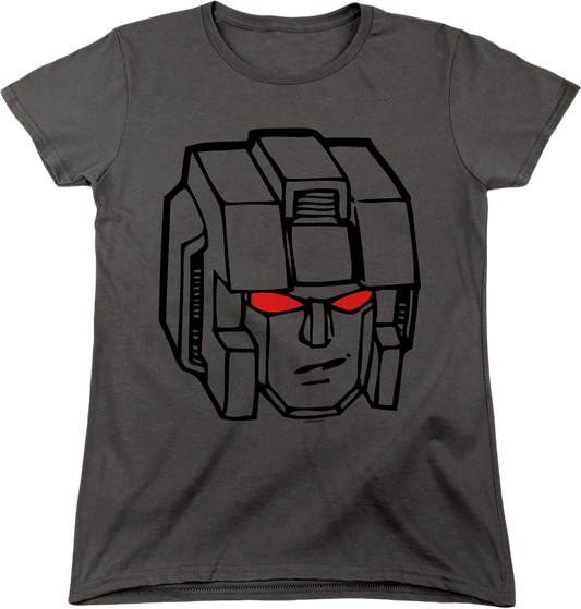 Womens Starscream Head Shot Transformers Shirt