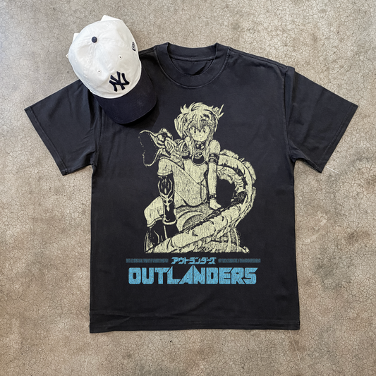'86 OUTLANDERS BLACK T-SHIRT