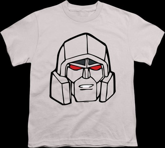 Youth Megatron Head Shot Transformers Shirt