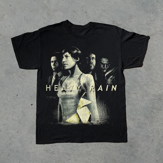 '10 HEAVY RAIN PS3 PROMO BLACK T-SHIRT